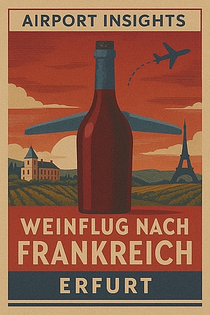 Weinverkostung am Flughafen Erfurt – Weinflug nach Frankreich