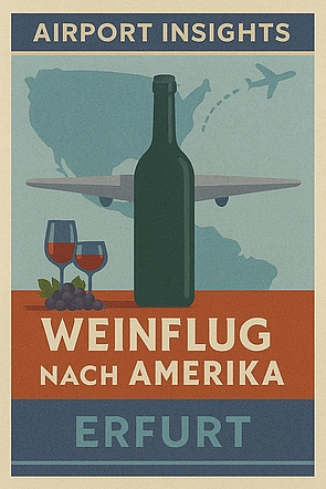 Weinverkostung am Flughafen Erfurt – Weinflug nach Amerika